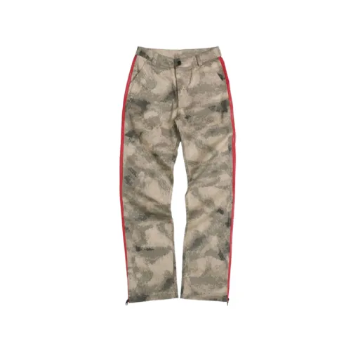 Street Trendy Camouflage Pants Zipper Stitching