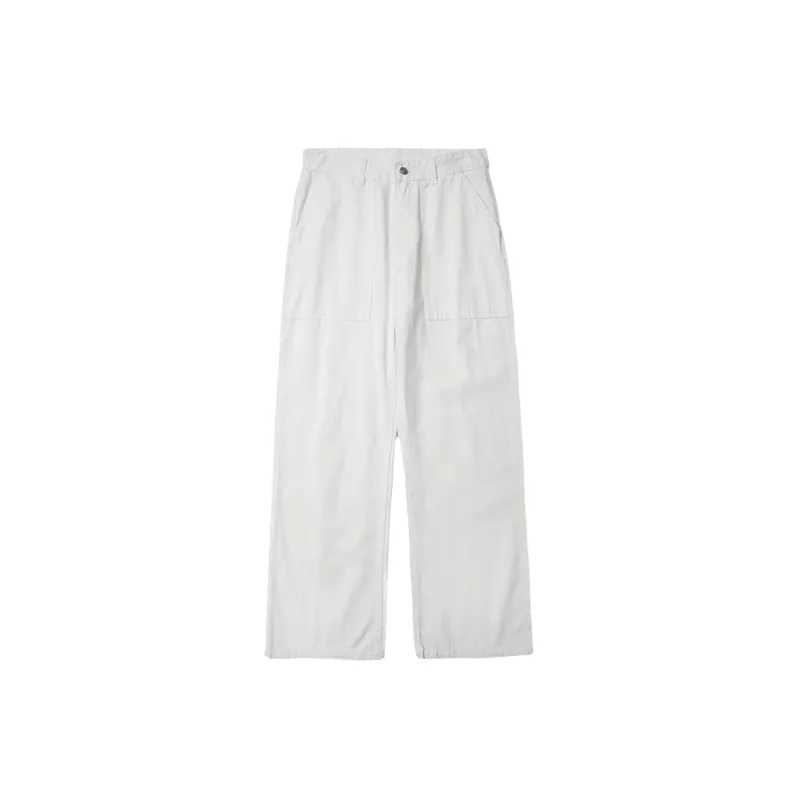 Basics Plain Cotton Cargo Pants-0
