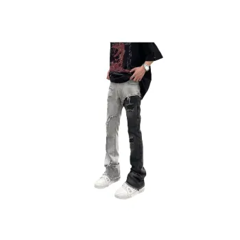 Street Contrast Color Jeans