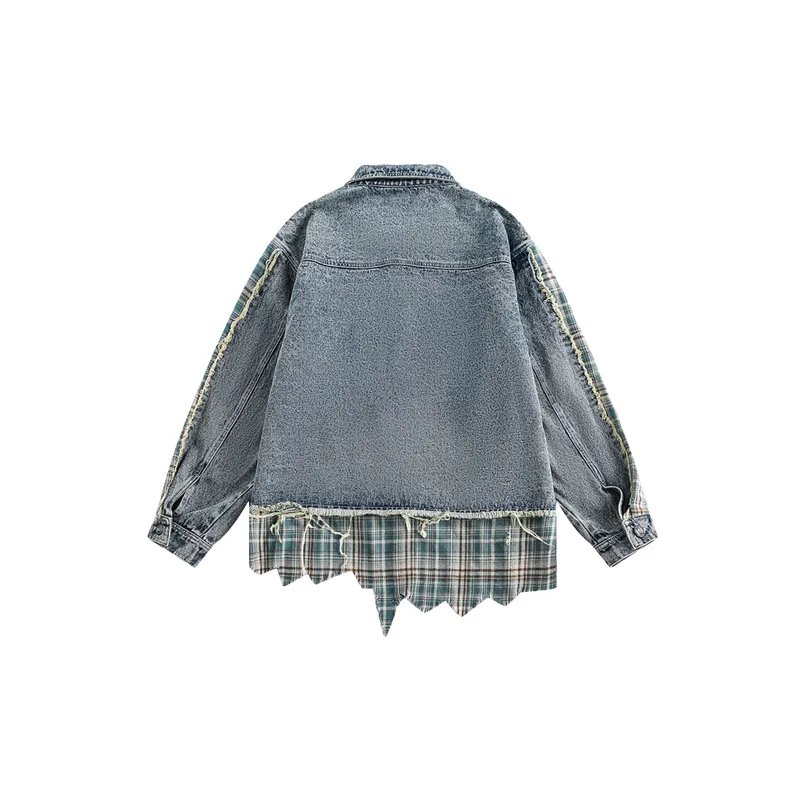 Retro Distress Denim Jacket-1