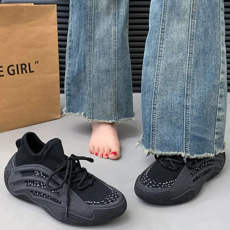 Sporty Breathable Chunky Sneakers-8