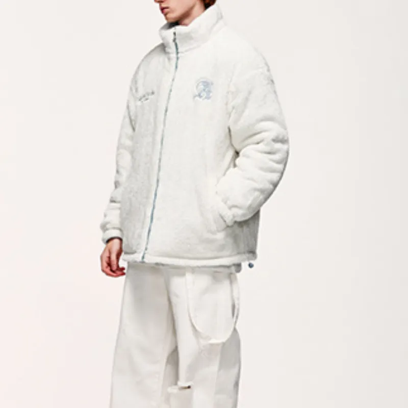Embroidery Warming Polyester Quilted Jacket-17