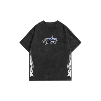 Washed And Distressed Loose Trendy T Shirts