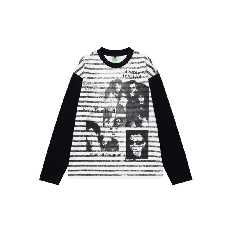 Street Hip Hop Cotton Blended Fabric T-Shirt-2