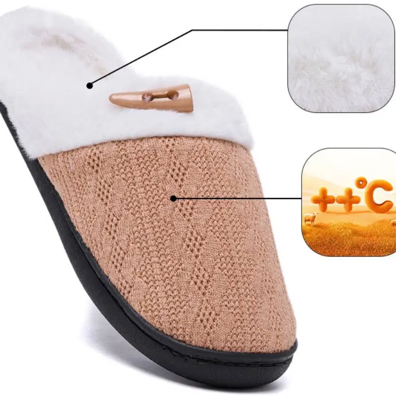 Braid Warm Slippers-2
