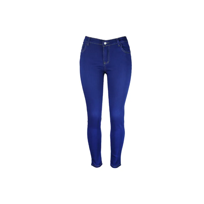 Casual Plain Jeans Women-12