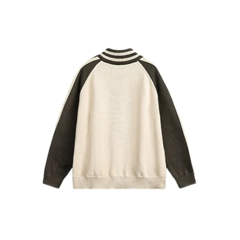 Fashionable Color Contrast Loose Sweater-1