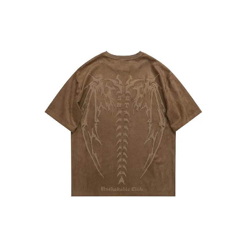 Retro Street Suede T Shirt-3