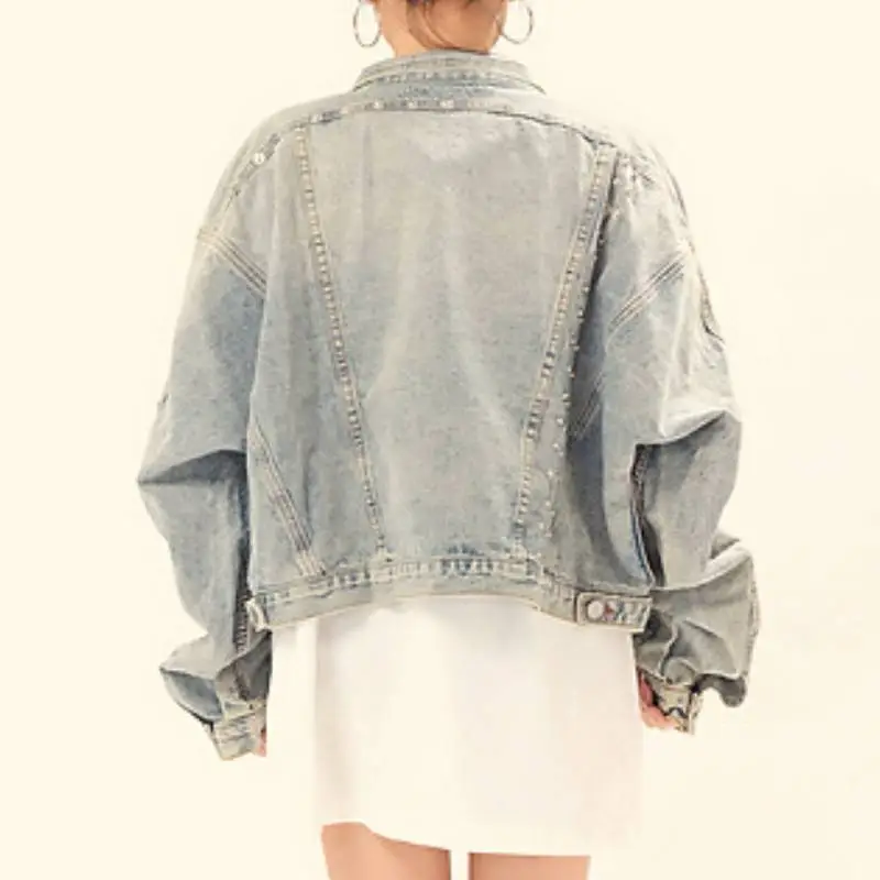 Casual Trendy Denim Jacket Women-3