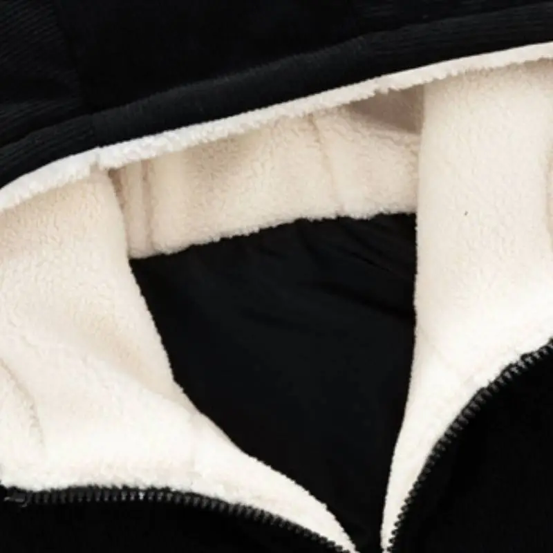 Fashionable Loose Polyester Quilted Jacket-4