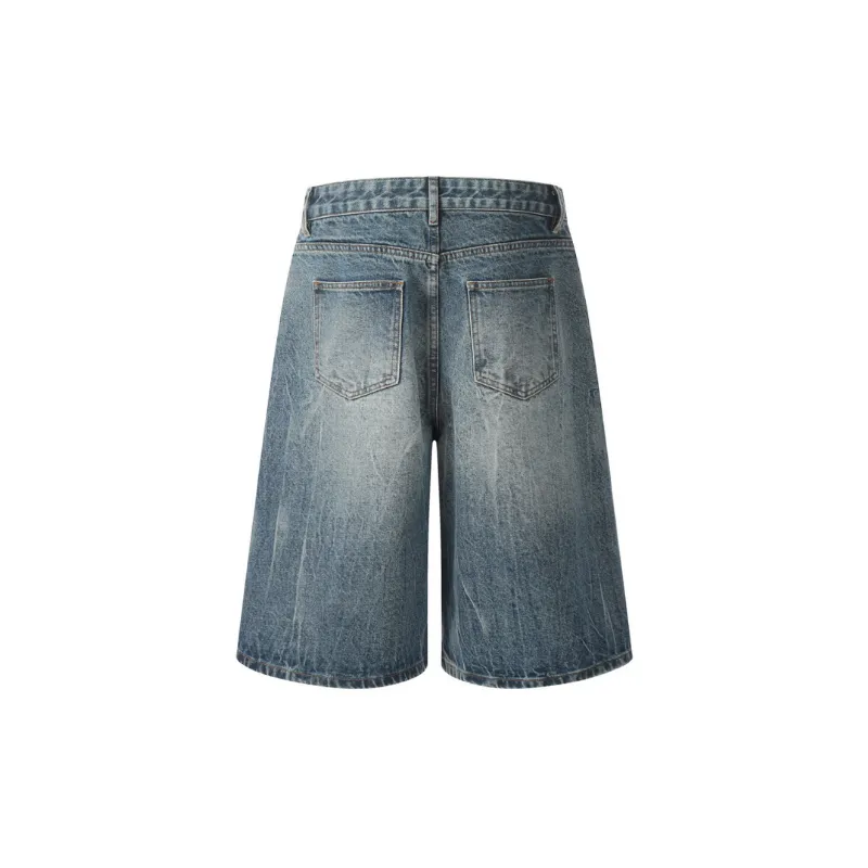 Casual Loose Denim Shorts-1