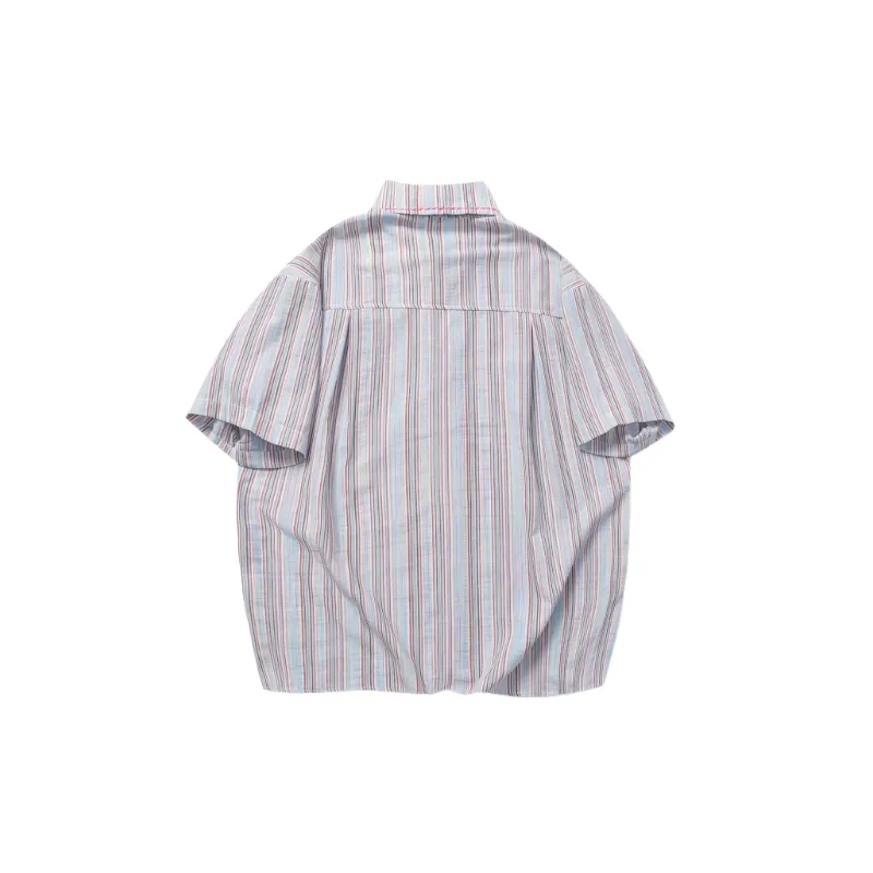 Street Simple Cotton Polyester Blend Shirt Unisex-3