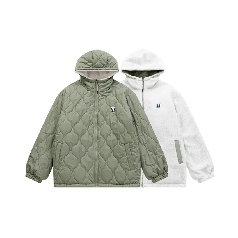 Fashion Zipper Quilted Jacket-11