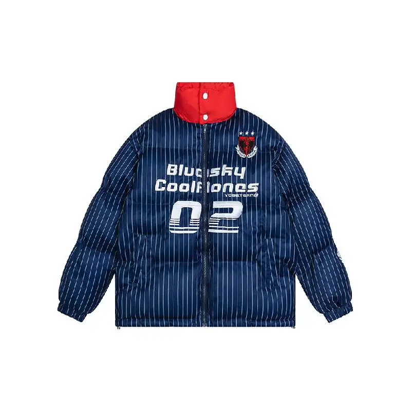 Retro Contrast Color Quilted Jacket-0