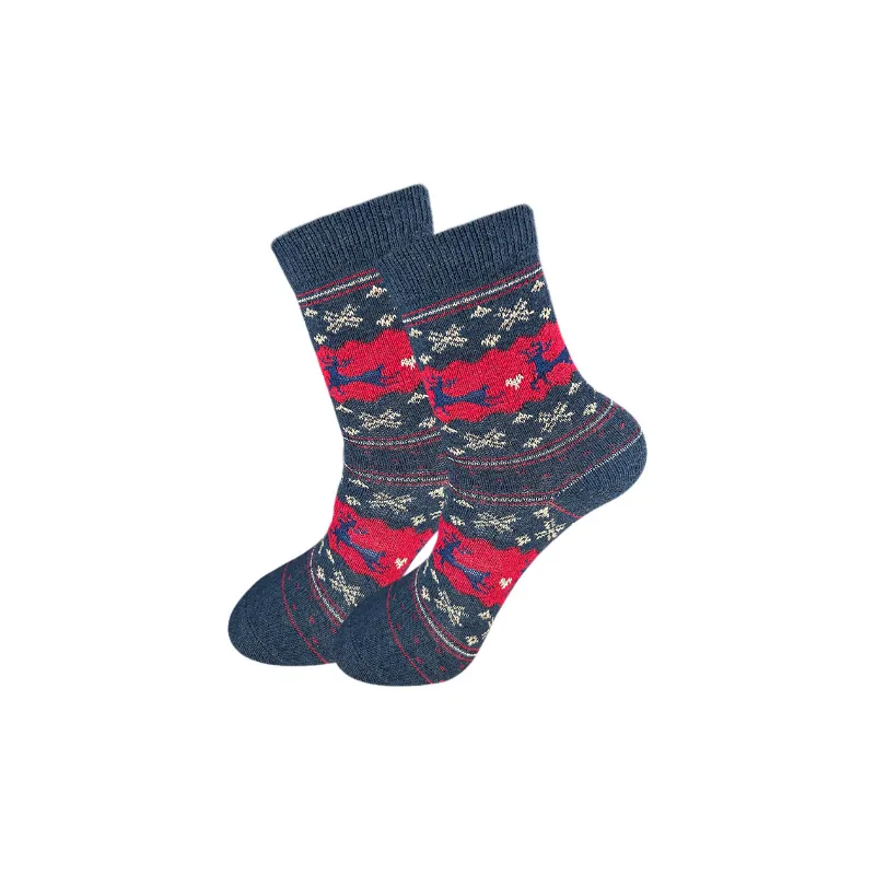 Casual Warm Polyester Cotton Mid Calf Sock-5