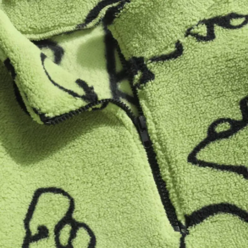 Simple Casual Polar Fleece Sweatshirt-7