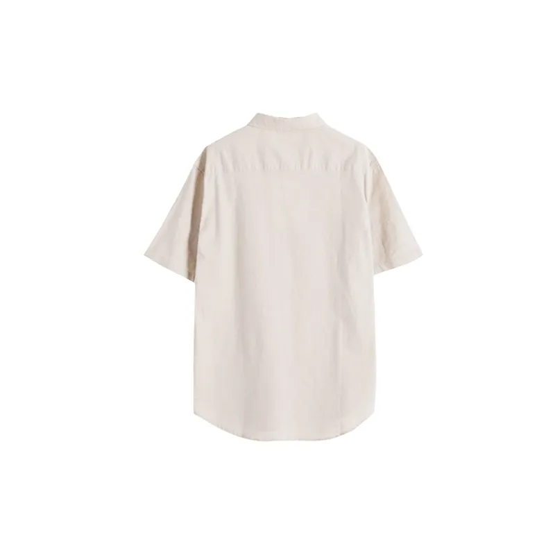 Casual Loose Flax Shirt Unisex-1