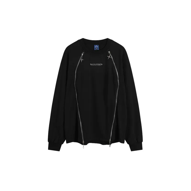 Trendy Fashion Zipper Sweatshirt-0