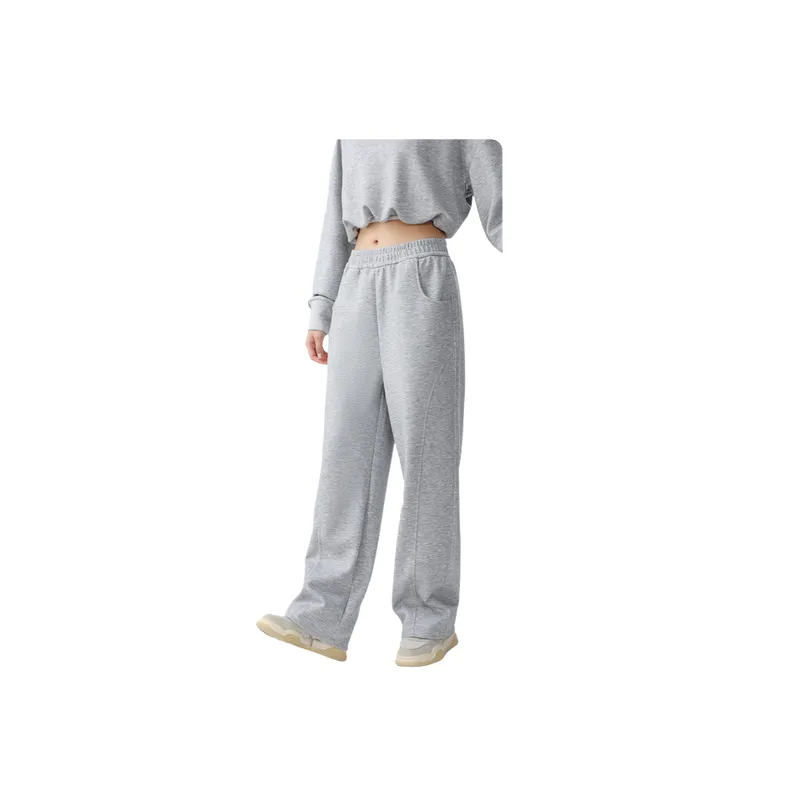 Simple Loose Polyester Casual Pants Women-9