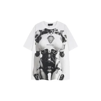 Retro Hiphop Distressed Short Sleeved T Shirt
