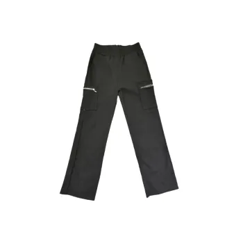 Street Loose Blended Synthetic Fabrics Casual Pants Women