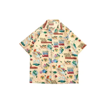 Hong Kong Style Floral Print Shirt