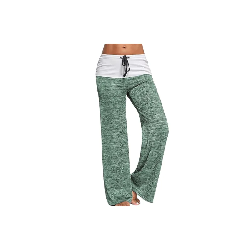Simple Plain Cotton Blended Fabric Casual Pants Women-6