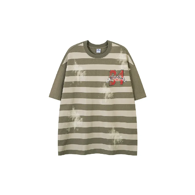 Retro Fashionable Combed Cotton T-Shirt-0