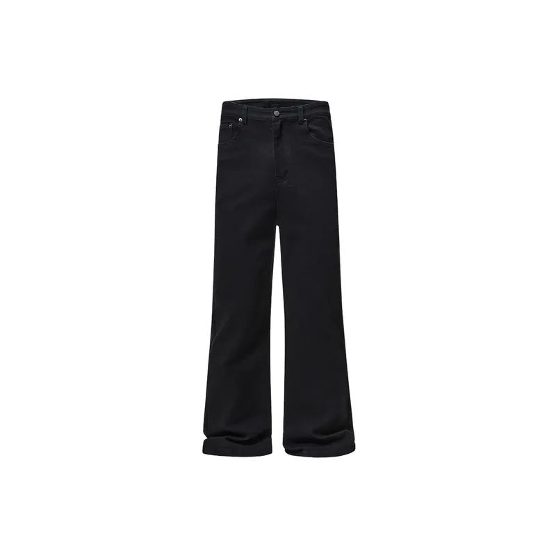 Casual Straight Leg Jeans-0