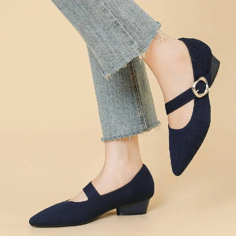 Casual Plain Mary Jane Shoes-5