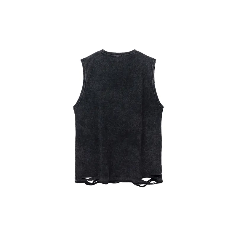 Loose Hip Hop Retro Vest-1