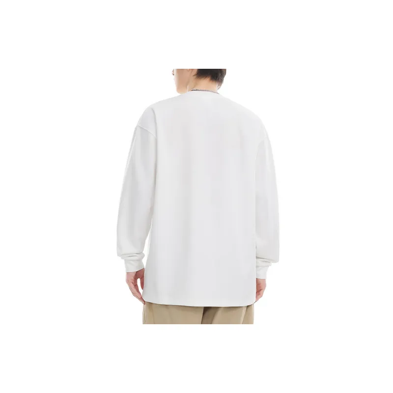 Casual Long Sleeve Blended Synthetic Fabrics T Shirt-11
