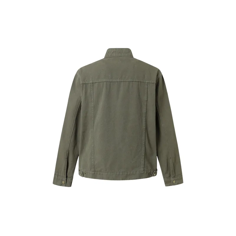 Casual Loose Cotton Blended Fabric Jacket-5