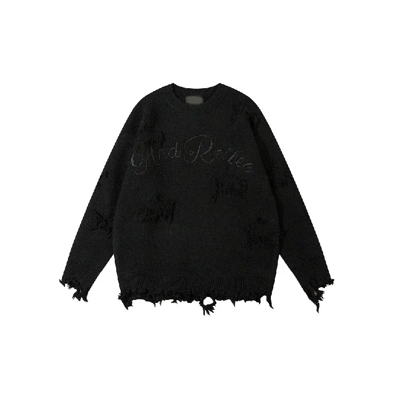 Hip Hop Fashion Letter Sweater-4