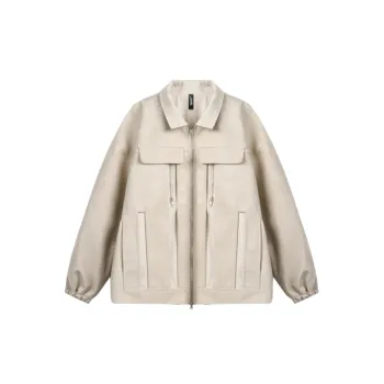 Fashionable Zipper Polyester Jacket
