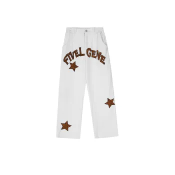 Trendy Straight Leg Mopping Pants