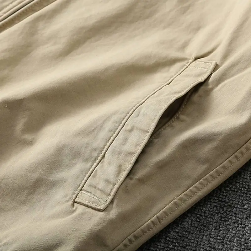 Business Loose Blended Synthetic Fabrics Jacket-5