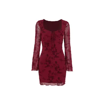 Fashionable Sexy Print Dress Women