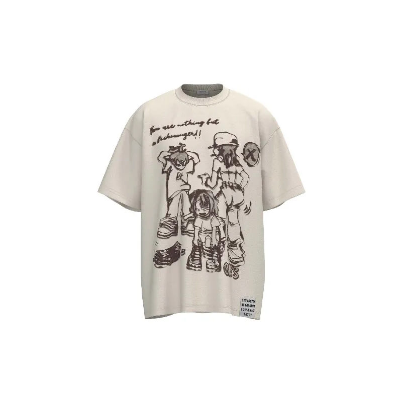 Cute Cartoon 100% Cotton T Shirt-0