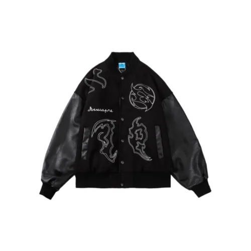 Retro Casual Embroidered Contrast Color Jacket