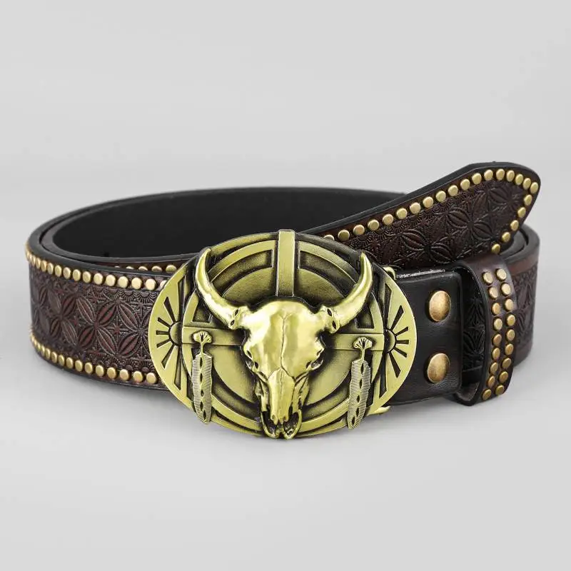 Retro Anima Leather Belt-1