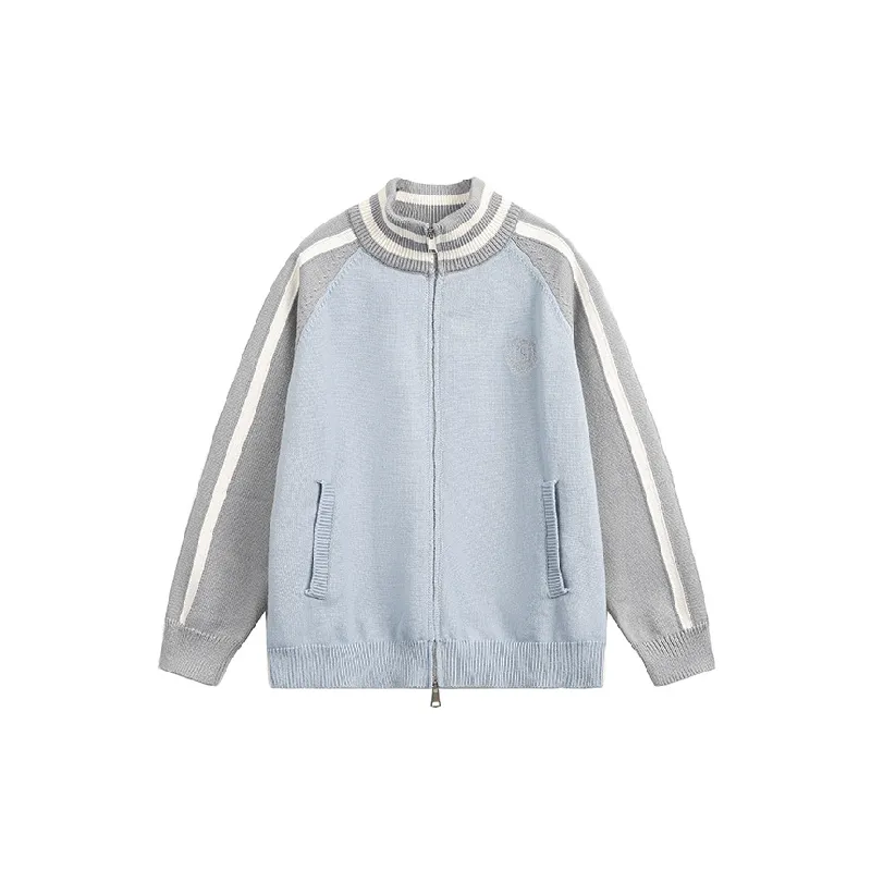 Fashionable Color Contrast Loose Sweater-2