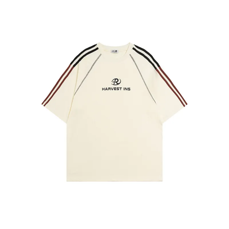 Retro Trendy Striped T Shirt-4