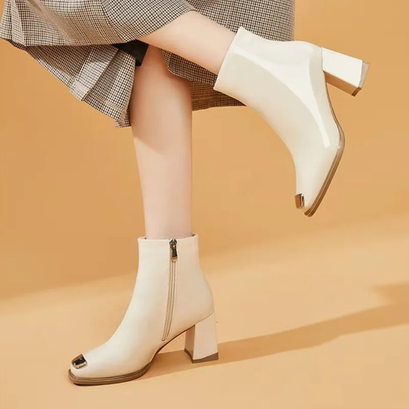 Fashionable Funky Ankle Boots-5