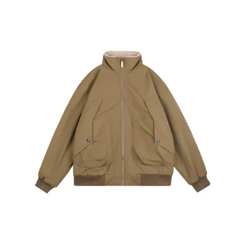 Retro Warming Blended Synthetic Fabrics Jacket