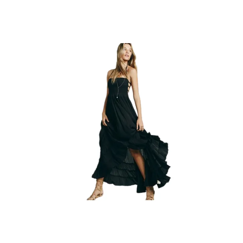 Fashionable Simple Cotton Slip Dress Women-6