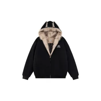 Retro Warm Blended Synthetic Fabrics Jacket