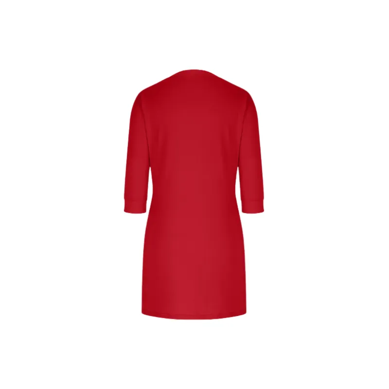 Casual Loose Polyester Dress Women-7