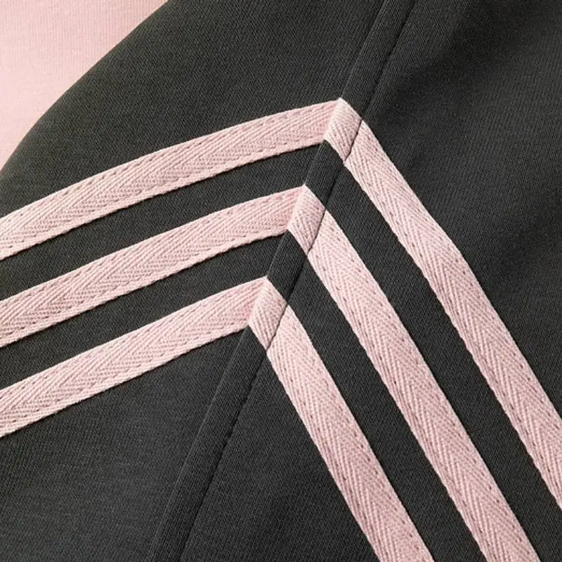 Casual Striped Polyester Sweatshirt-9