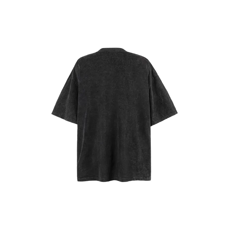 Retro Washed Cotton T Shirt Unisex-1